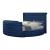Maya Velvet Upholstered Queen Size Bed with TV Stand