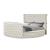 Maya Velvet Upholstered King Size Bed with TV Stand
