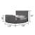 Maya Velvet Upholstered King Size Bed with TV Stand