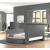 Maya Velvet Upholstered Queen Size Bed with TV Stand