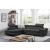 Madrid L-Shaped Microfiber Fabric Sectional Sleeper Sofa w/Storage Corner Chaise