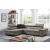 Madrid L-Shaped Microfiber Fabric Sectional Sleeper Sofa w/Storage Corner Chaise