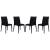 Mace Outdoor Polypropylene Dining Chair (Set of 4)