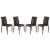 Mace Outdoor Polypropylene Dining Chair (Set of 4)