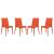 Mace Outdoor Polypropylene Dining Chair (Set of 4)