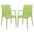 Mace Outdoor Polypropylene Dining Arm Chair (Set of 2)