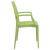 Mace Outdoor Polypropylene Dining Arm Chair (Set of 4)