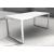 YAN_Z MFC Top Office Desk w/Steel Frame