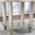 Adelina Mirror/Glass/Wood Round Dining Set