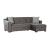 Tahoe Fabric Storage Sleeper Reversible L-Shaped Sectional Sofa
