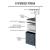 Merlot Blue Fabric Hybrid Firm Queen Size Mattress