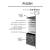 Merlot Silver Fabric Plush Twin Size Mattress