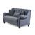Merw Chenille Convertible Storage Loveseat