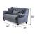 Merw Chenille Convertible Storage Loveseat