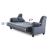 Merw Chenille Convertible Storage Loveseat