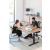 Mobility Step Melamine Sit-Stand Office Managerial Desk
