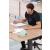 Mobility Step Melamine Sit-Stand Office Managerial Desk