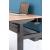 Mobility Step Melamine Sit-Stand Office Bench Desk