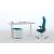 Mobility Step Melamine Sit-Stand Office Single Desk