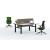 Mobility Step Melamine Sit-Stand Office Bench Desk