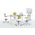 Mobility Step Melamine Sit-Stand Office Meeting Table