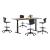Mobility Step Melamine Sit-Stand Office Meeting Table