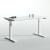Mobility Step Melamine Sit-Stand Office Single Desk