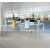 Prisma Melamine Rectangular 6 Person Office Desk