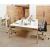 Prisma Melamine Rectangular 4 Person Office Desk