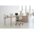 Prisma Melamine Rectangular Single Office Desk w/Credenza