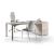 Prisma Melamine Rectangular Single Office Desk w/Credenza