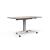 Talent Serie 500 Melamine Office Folding Sit-Stand Table w/Castors