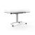 Talent Serie 500 Melamine Office Folding Sit-Stand Table w/Castors