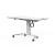 Talent Serie 500 Melamine Office Folding Sit-Stand Table w/Castors