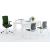 Vital Pro Melamine Office Single Desk w/Return