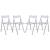 Menno Acrylic Folding Chair (Set of 4)
