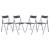 Menno Acrylic Folding Chair (Set of 4)