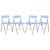 Menno Acrylic Folding Chair (Set of 4)