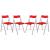 Menno Acrylic Folding Chair (Set of 4)