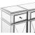 Contempo 3 Drawer 4 Door Cabinet, Composition 2