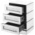 Modern Crystal 3 Drawers End Table, Composition 1