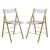 Menno Acrylic Folding Chair (Set of 2)