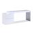 Mia Modern Glass Office Desk with Storage Drawers