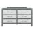 Micah MDF Double Dresser w/6 Drawers