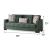 Midyat Woven Microsuede Convertible Storage Sofa