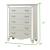 Milan 5-Drawer Wood Veneer Chest