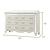 Milan 6-Drawer Wood Veneer Dresser
