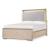 Milan King Platform Bed Diamond-Quilted Upholstered Bed with LED Headboard & Silver Frame