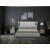 Milan Full Leather Upholstered King Size Bed with LED Lights