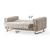 Milford Chenille Convertible Storage Loveseat